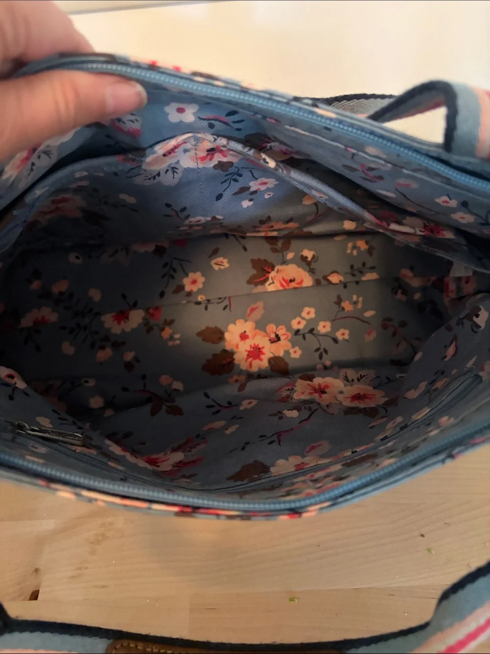 Cath Kidston Blue Floral Crossbody Bag